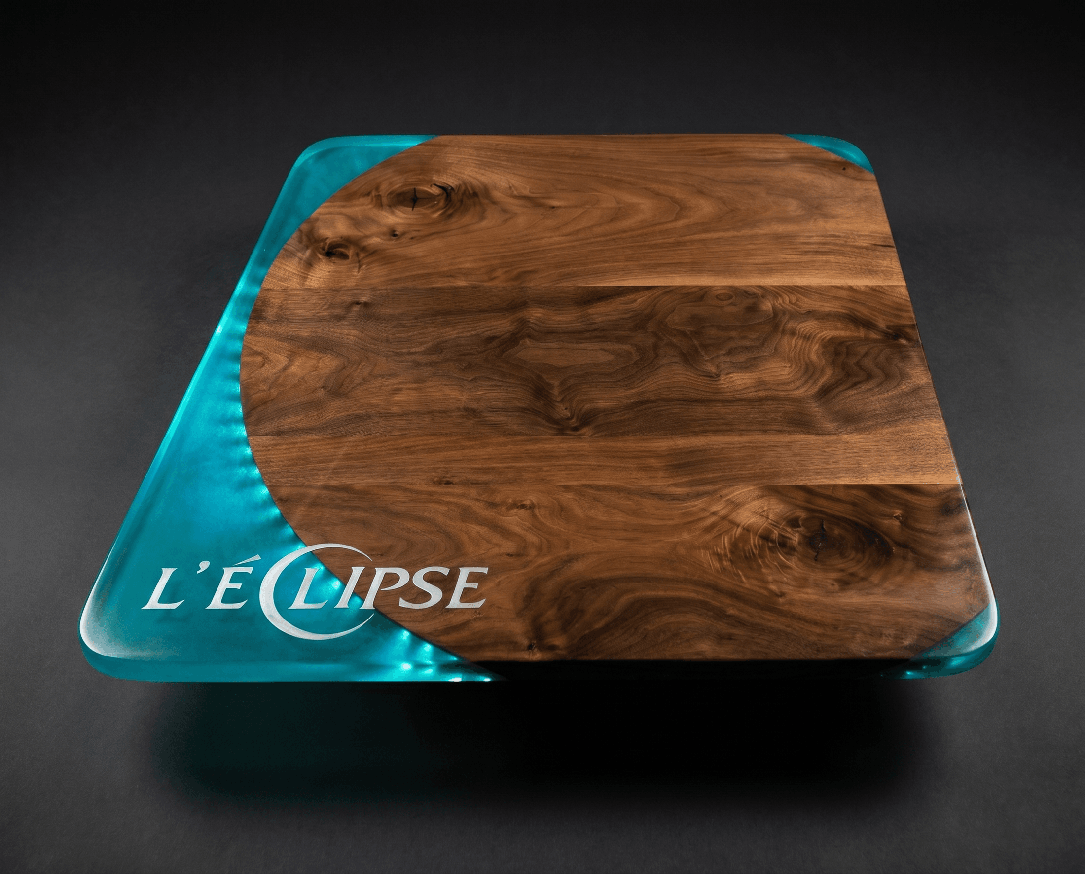 Resin and Walnut Table Experiments image 3